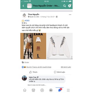 Trả order váy áo Zara