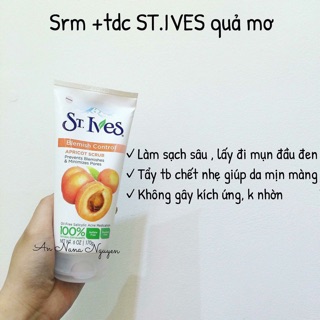 SRM st ives tẩy da chết mỹ