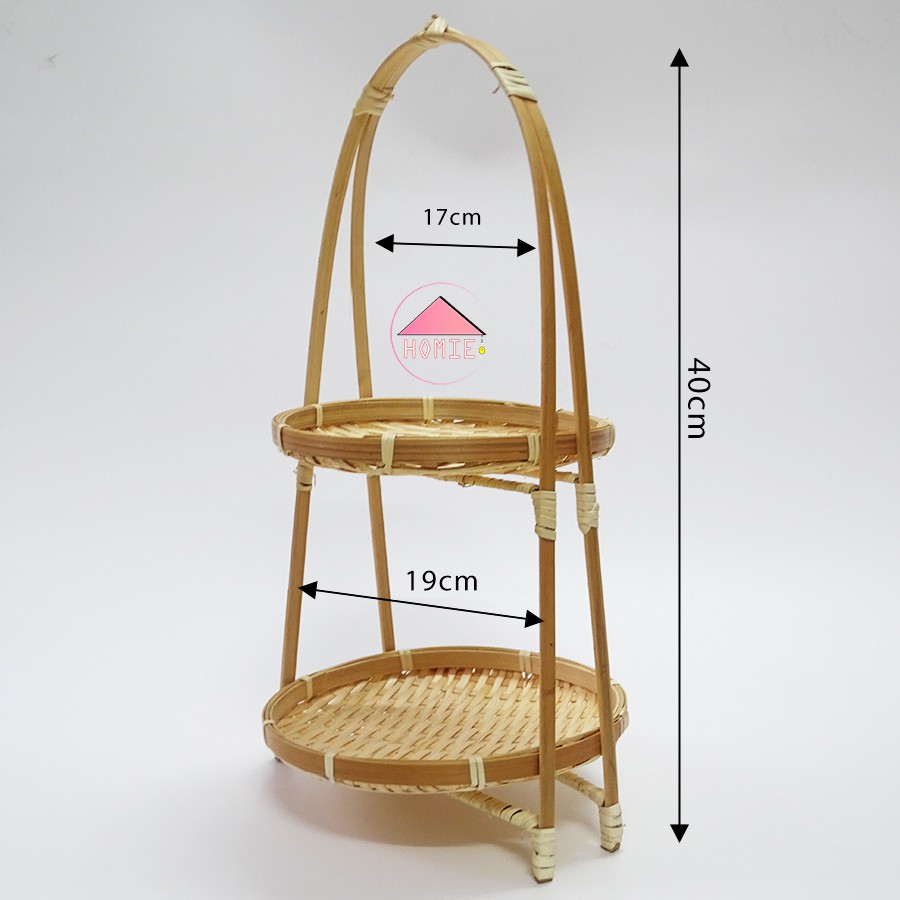 [ Phụ kiện trang trí] Kệ mây tre đan trang trí đa năng