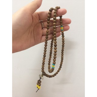 Chuỗi hạt gỗ 108 hạt nâu đỏ
