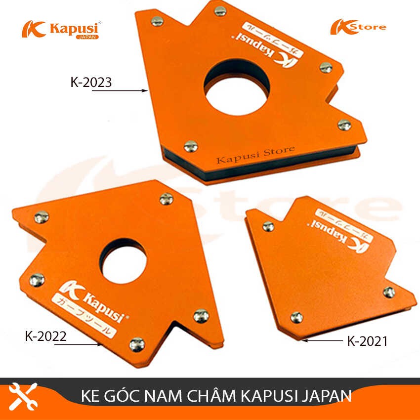 KE GÓC NAM CHÂM 50LBS KAPUSI JAPAN K-2022, Nam Châm Ke Góc Vuông 22KG ( 12x12x2cm)