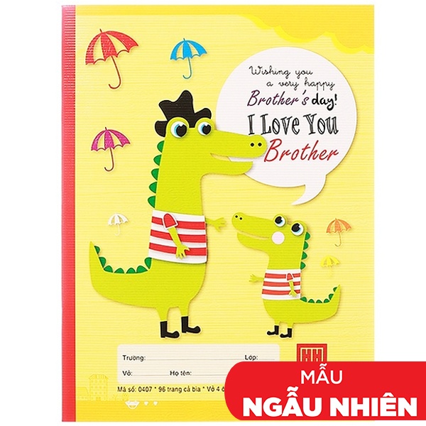 Vở Family 4 Ô Ly 96 Trang ĐL 70g/m2 - Hồng Hà 0407