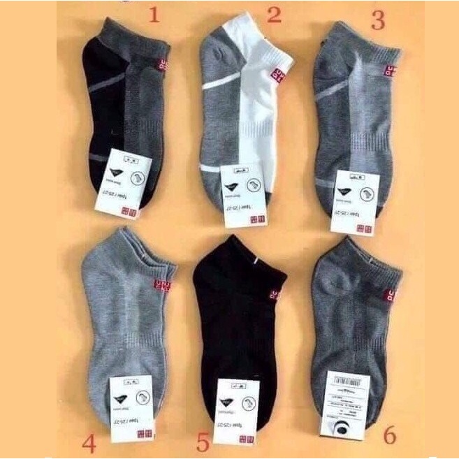 Set 5 đôi Tất nam - Vớ nam U.N.I Cổ Ngắn hàng VNXK 100062