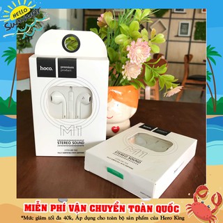 Tai nghe chính hãng hoco m1 âm thanh siêu chất phù hợp với tất cả các máy jack 3.5