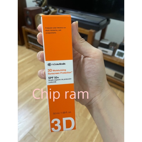 Kem Chống Nắng 3D md:ceuticals  Ẩm Và Bảo Vệ Da Sau Laser 50ml (hàng chính hãng)