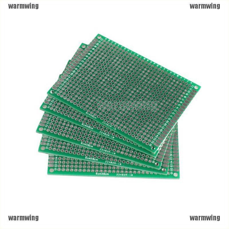 Bộ 5 Tấm Sợi Thủy Tinh PCB Hai Mặt Kích Thước 6x8cm In Họa Tiết