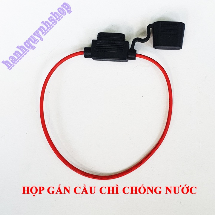 Combo 10 Hộp gắn cầu chì chống nước hộp đen dây đỏ loại đẹp