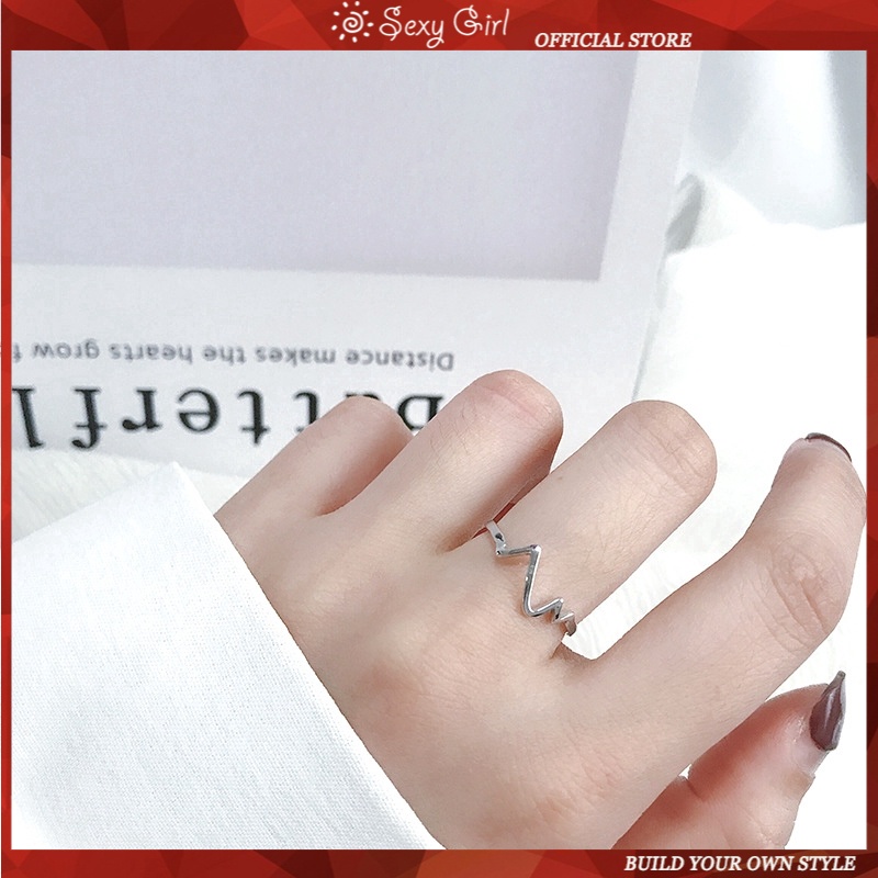 Nhẫn Đeo Tay Hình Trái Tim Đơn Giản Cho Nữ