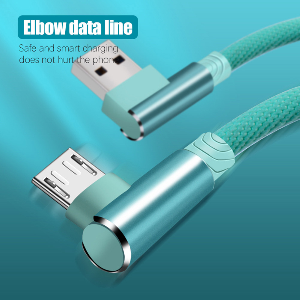 IPHONE ANDROID Dây Cáp Sạc Nhanh Đầu Cắm Micro Usb Loại C Thiết Kế Góc Vuông 90 Độ Tiện Dụng