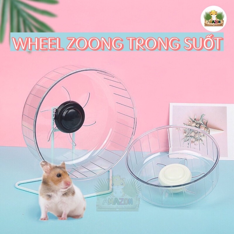 wheel chạy mika cao cấp zoong cho hamster[ không kèm đế ]