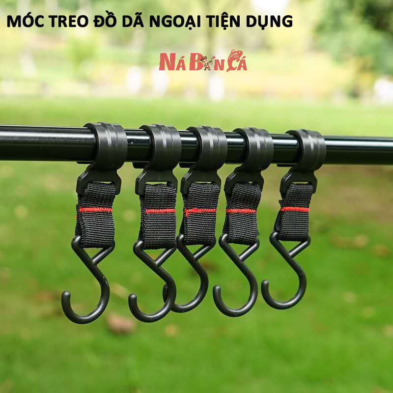 Giá Treo Đồ Dã Ngoại Gấp Gọn Tiện Dụng, Giá Móc Đồ Cắm Trại Nhỏ Gọn, Hợp Kim Nhôm Đa Năng Siêu Bền [DCP18]