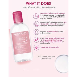 TONER NƯỚC HOA HỒNG BIODERMA SENSIBIO TONIQUE