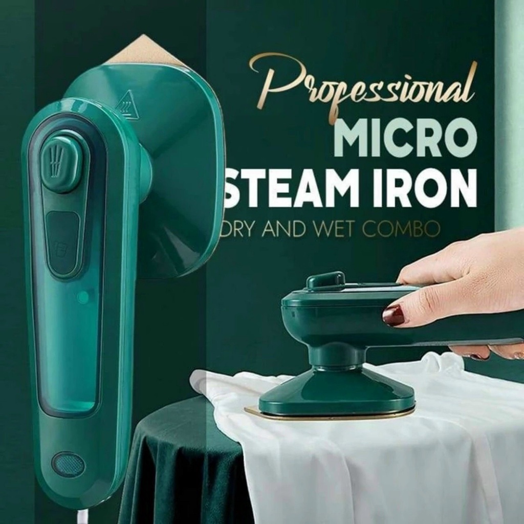 Bàn là hơi nước cầm tay mini iron, Bàn ủi khô 2in1 công suất 30W mẫu mới 2022