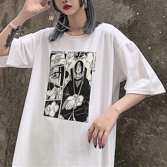 Áo thun tay lỡ form rộng Uchiha Itachi, Áo phông unisex Tiger.86 AFR263
