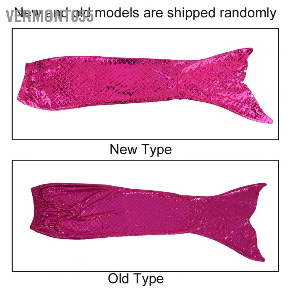 Vermont055 Girls 3pcs Swimwear Top Panties Mermaid Tail Swiming Costume Monofin Flippers Swimsuit