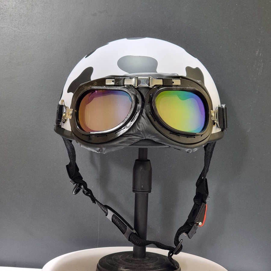 Mũ bảo hiểm phượt nửa đầu chính hãng GRO HELMET dành cho nam nữ FREESIZE