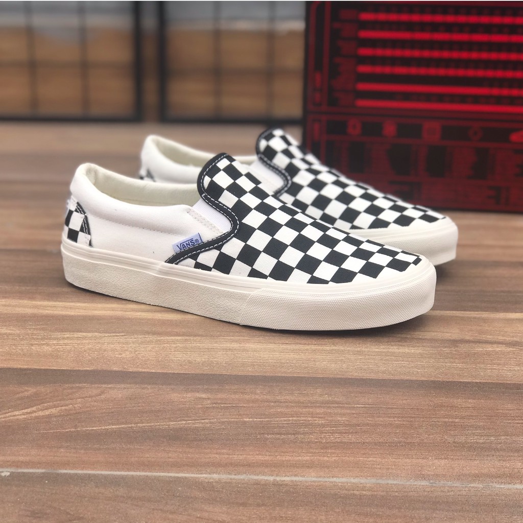 Giày slip on kiểu dáng classic chất vải caro đế cao su siêu bền mới về tại shop | WebRaoVat - webraovat.net.vn