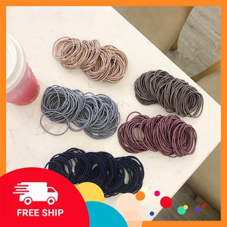 🎊DEAL 1K🎊Combo 5 thun cột tóc Hàn Quốc nhiều màu tiện lợi