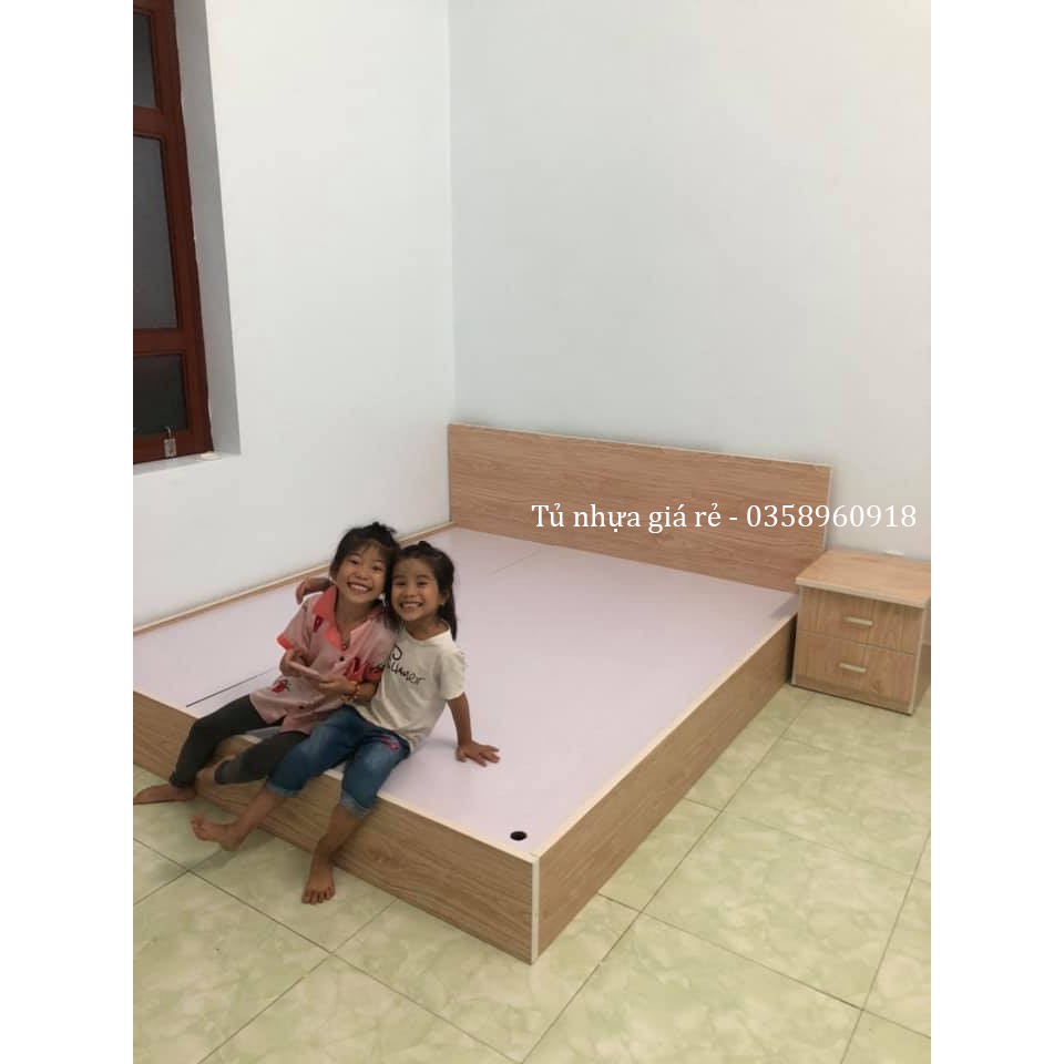 Giường nhựa Đài Loan - Đủ kích thước 1m6 /1m8 / 2m Tiện Lợi Chịu Lực Tốt Giá Tốt Nhất
