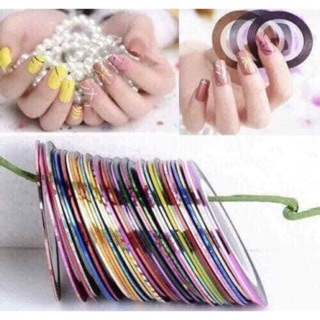 Set cuộn kim tuyến 30 màu