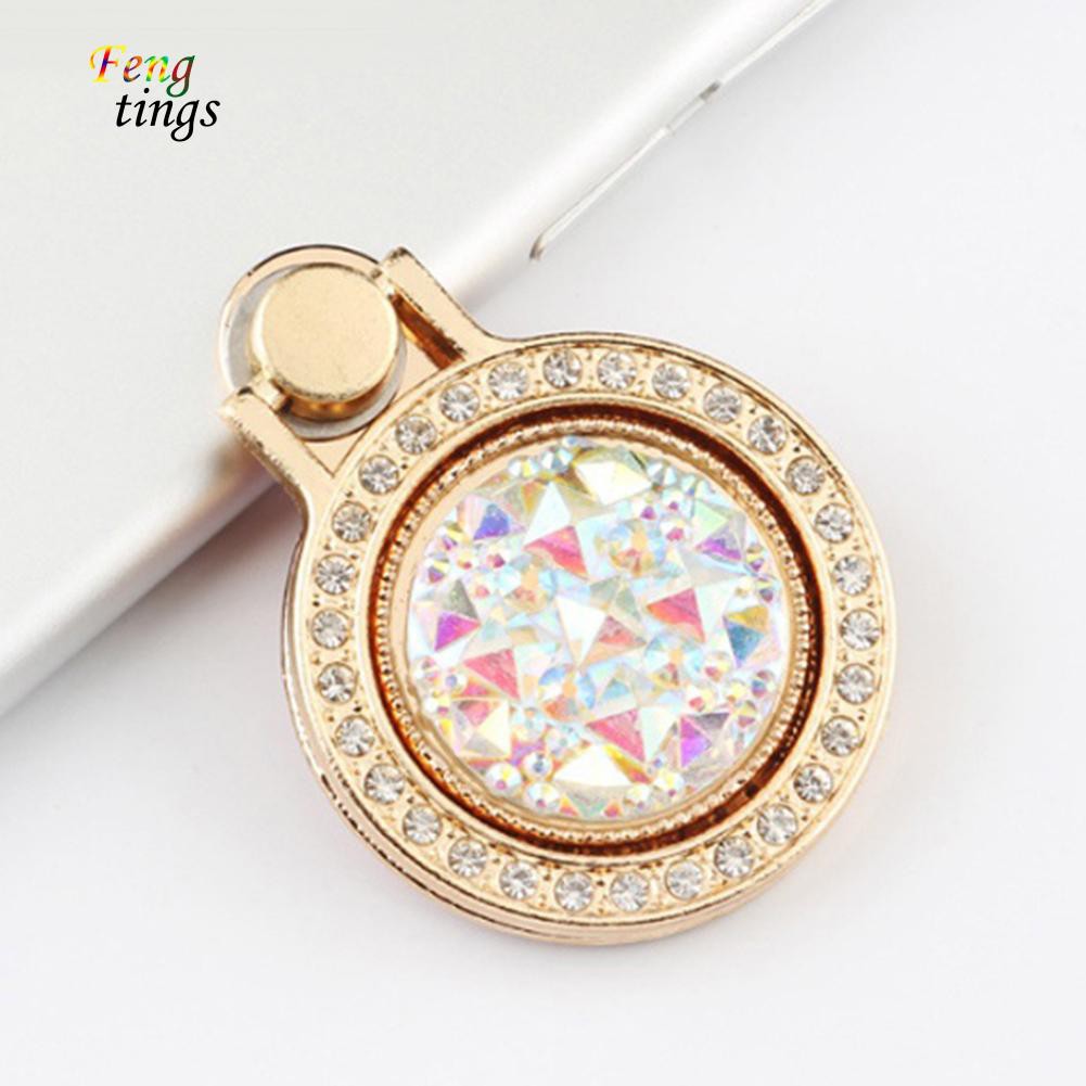 Nhẫn đỡ điện thoại đính đá lấp lánh thời trang cho iPhone iPad