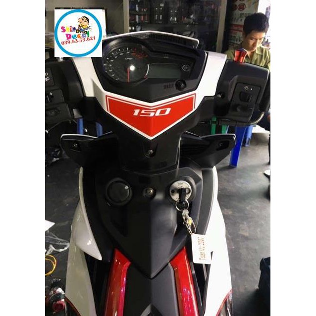 Tem rời ex 150 LTĐ trắng đỏ
