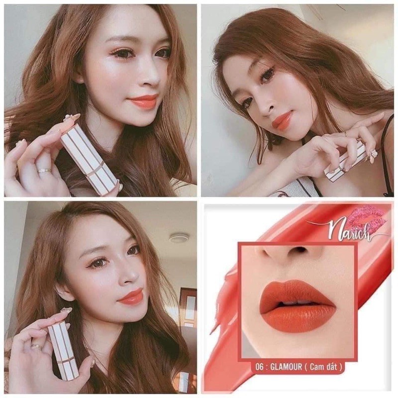 son NARICH HÀN QUỐC ( đỏ cam , đỏ nhung , cam đất , nâu tây)