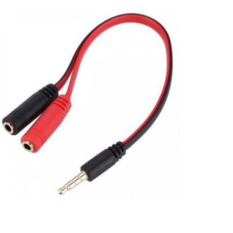 Đầu Jack 3.5 Chia 1 Ra 2 cho điện thoại laptop có 1 cổng