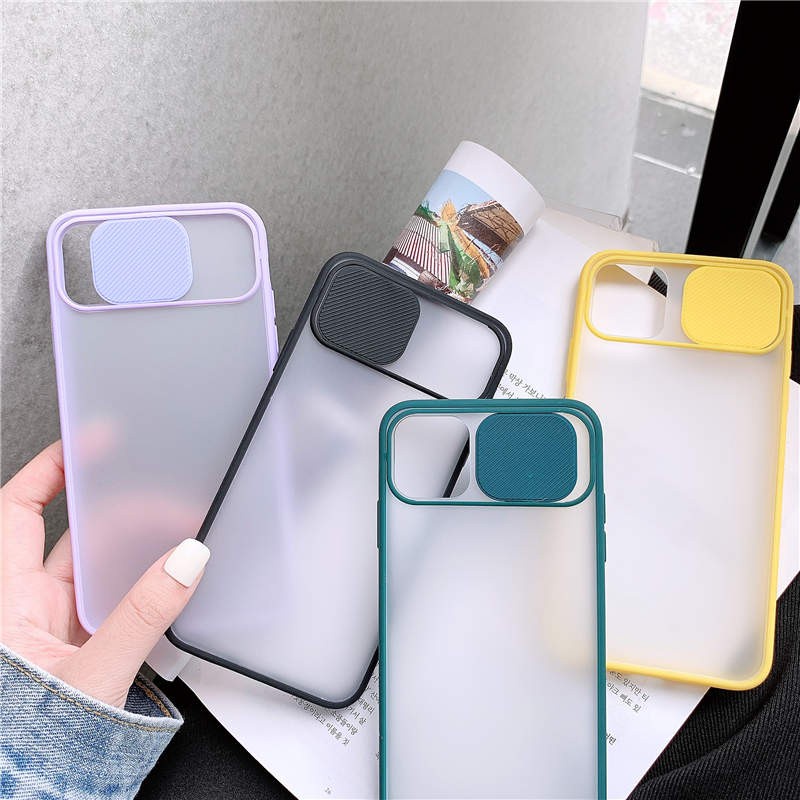 Ốp điện thoại nắp trượt bảo vệ camera iPhone X/XS/XS MAX/11/11 PRO MAX/12/12 PRO MAX
