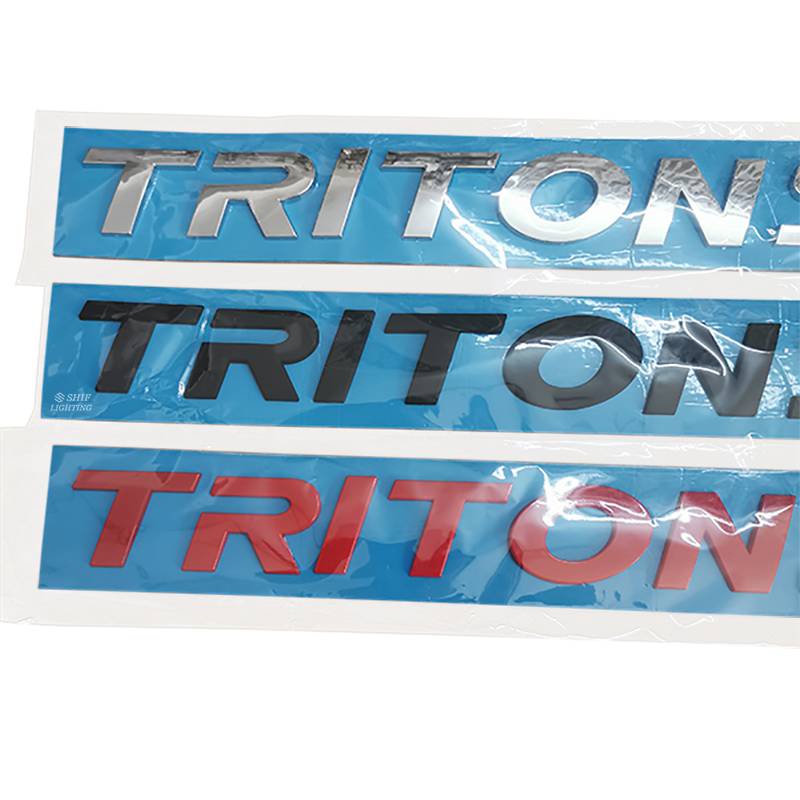 1 Miếng Dán Huy Hiệu Trang Trí Mui Trước Xe Hơi Thể Thao ABS TRITON SPORT Cho MITSUBISHI