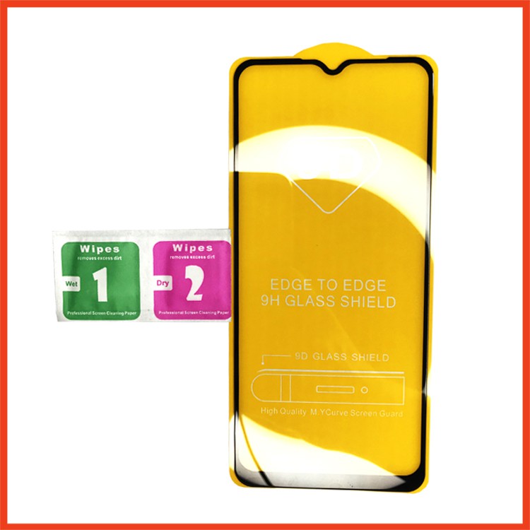 Kính cường lực REALME 5I, Kính cường lực full màn hình, Ảnh thực shop tự chụp, tặng kèm bộ giấy lau kính TAIYOSHOP4