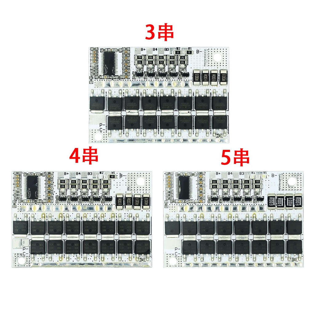Bảng Mạch Bảo Vệ Sạc Pin Lithium 3S 4S 5S BMS 12V 21V 3.2V 3.7V 100A