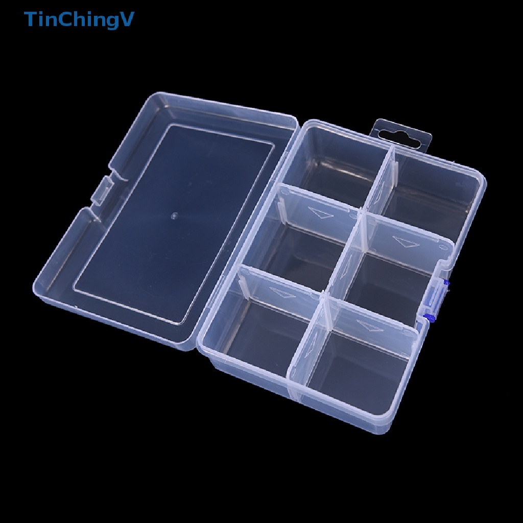 1 Hộp Thiếc Đựng Mồi Câu Cá 6 Ngăn