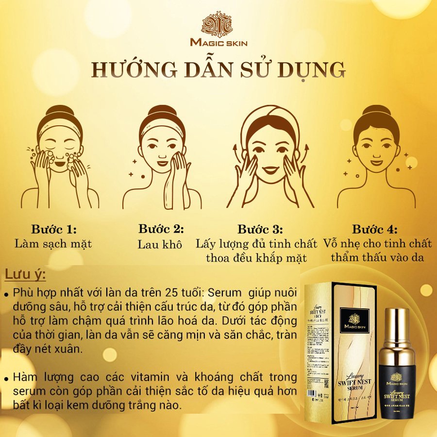 Serum dưỡng trắng da – serum dưỡng ẩm tinh chất dưỡng da cao cấp se khít lỗ chân lông – LAVAHA SHOP