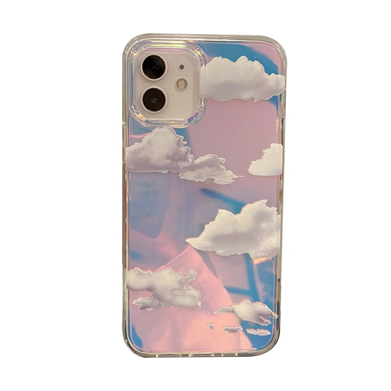 Ốp Điện Thoại Cứng Trong Suốt Hiệu Ứng Màu Cầu Vồng Cho Iphone 14 Pro Max 13 Pro Max 13 11 12 Pro Max Xs Max Xr X 7 + I8 Plus Se 2020