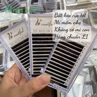 Mi khay beautyful độ cong C chất mi silk hàn dễ bắt sợi-Cheap Nail