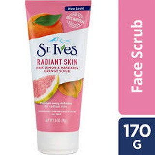 Sữa rửa mặt Tẩy Tế Bào Chết St.Ives Even & Bright Pink Lemon & Mandarin Orange Scrub 170g