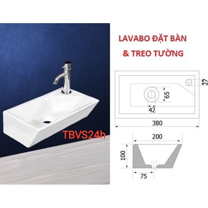 Chậu đặt bàn rửa mặt, lavabo siêu nhỏ,Lavabo y tế dùng cho không gian chật hẹp