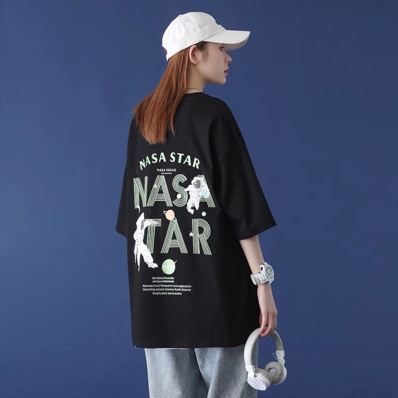 (Đủ size M-L-XL) Áo Phông Form Rộng Unisex Cotton [ NASA ] KL Unisex