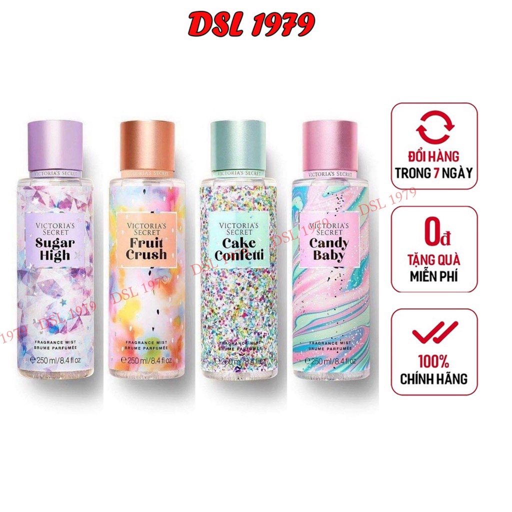 body mist, Xịt Thơm Toàn Thân Victoria Secret 250ml Sang Trọng, Nhẹ Nhàng