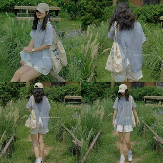 SET ÁO SƠ MI XẺ LƯNG KÈM SHORT (KÈM VIDEO HÌNH THẬT)