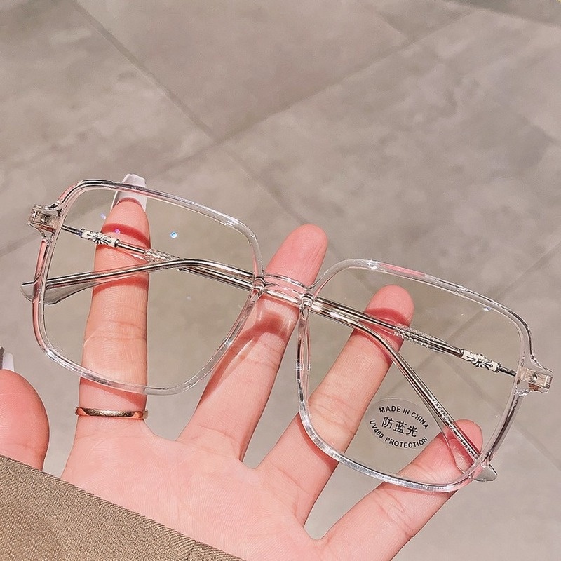 JIUERBA Kính Cận Thị Gọng Vuông Siêu Nhẹ TR90 Thời Trang Hàn Quốc Cho Nam Nữ