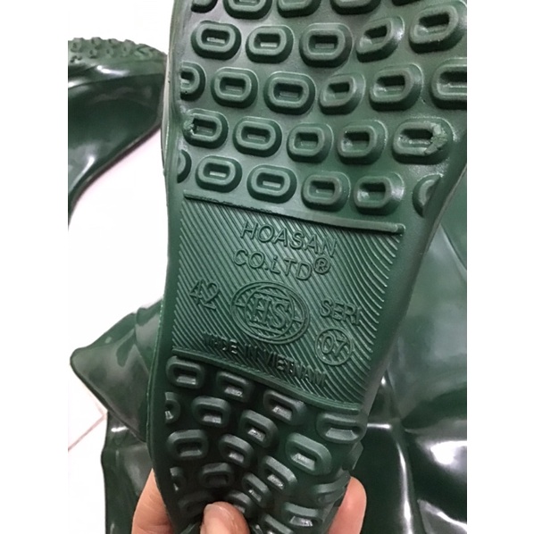 Ủng cấy loại dài 2 lớp, ủng đi mưa, ủng quần bảo hộ lao động Hoa San