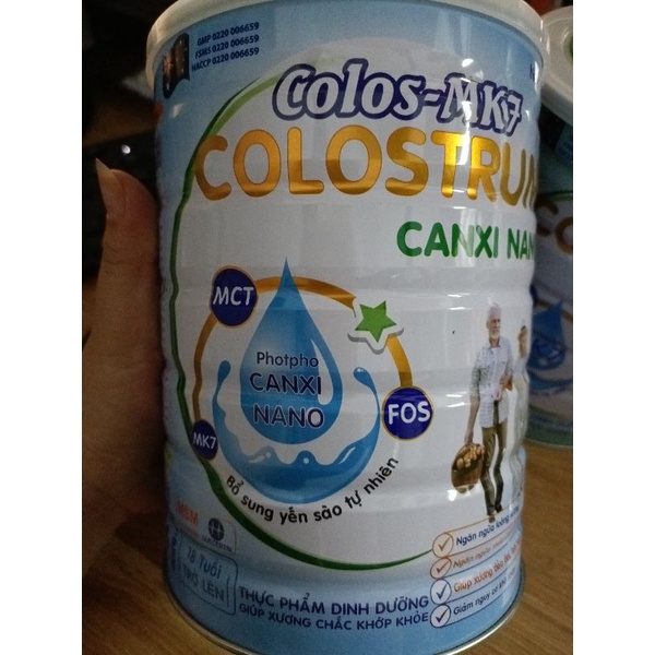 Colos- mk7 Colostrum Canxi Nano 850gr