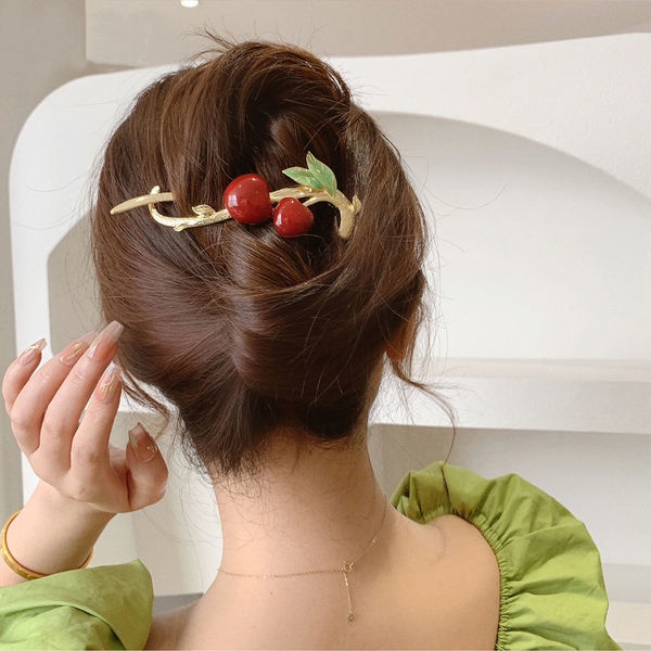Kẹp Tóc Hình Quả Cherry Dễ Thương Cho Bé Gái Vào Mùa Hè