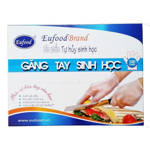 Găng tay sinh học 100 chiếc Eufood brand