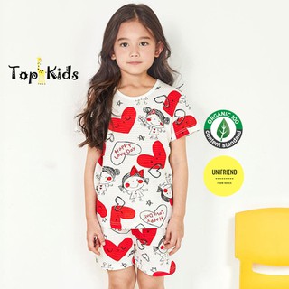 Bộ đồ COTTON giấy cao cấp, bé trai, bé gái Trái Tim - Unifriend Hàn Quốc  từ 10- 60kg, Topkid_vietnam