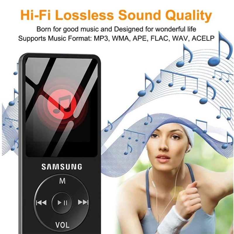 Máy Nghe Nhạc Samsung MP4 MP3 Màn Hình LCD Hỗ Trợ Thẻ Nhớ FM