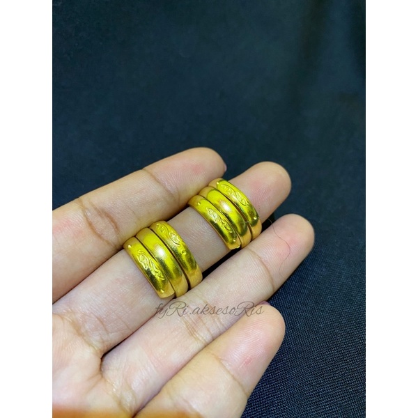 Nhẫn Đồng Xu 3 Chạm Khắc (Đồng Xu 91)