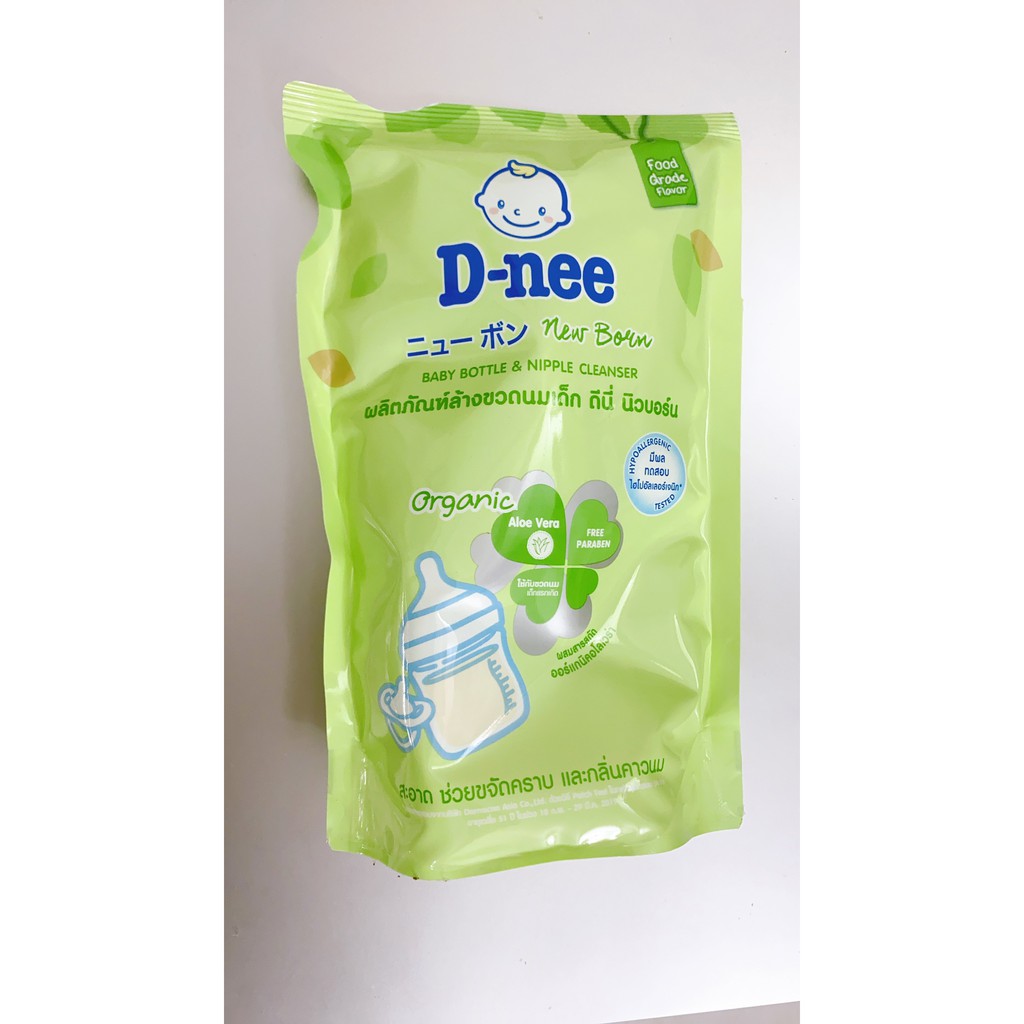 Nước giặt quần áo trẻ sơ sinh DNEE NEW BORN d-nee túi 600ml Thái Lan 🇹🇭 hồng tím xanh lá trắng liqiud detergent dni